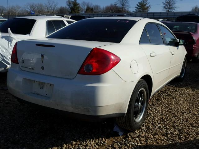 1G2ZG57B384200208 - 2008 PONTIAC G6 BASE WHITE photo 4