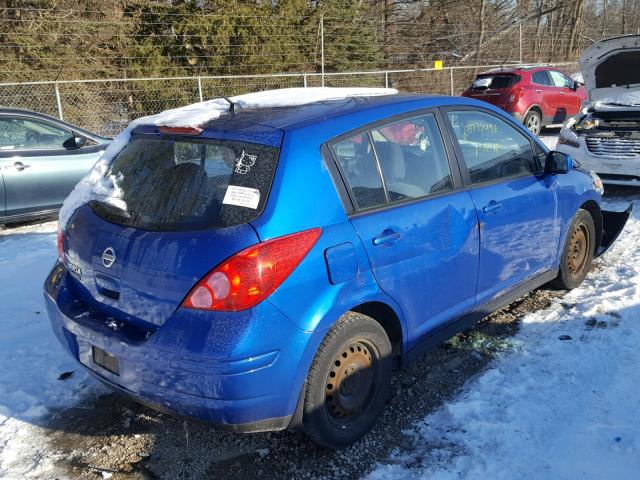 3N1BC13E69L450557 - 2009 NISSAN VERSA S BLUE photo 4