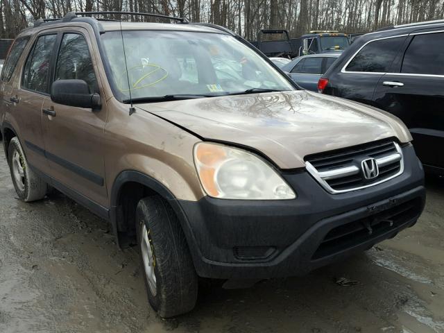 JHLRD68422C016663 - 2002 HONDA CR-V LX GOLD photo 1