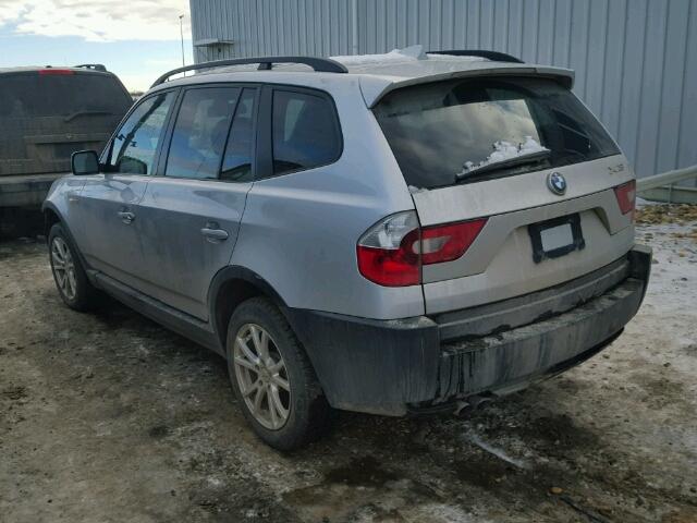 WBXPA93465WD04782 - 2005 BMW X3 3.0I SILVER photo 3