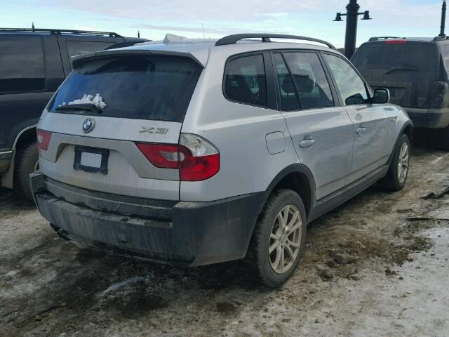 WBXPA93465WD04782 - 2005 BMW X3 3.0I SILVER photo 4