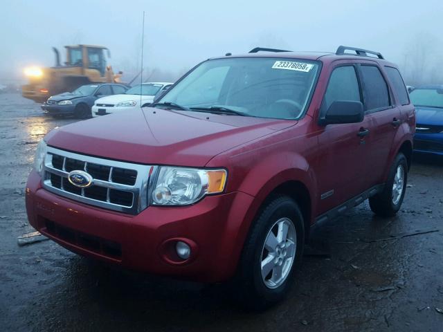 1FMCU03Z68KE69665 - 2008 FORD ESCAPE XLT RED photo 2