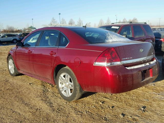 2G1WB5EKXB1107522 - 2011 CHEVROLET IMPALA LT RED photo 3