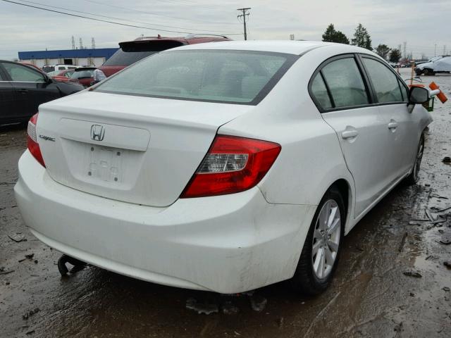 2HGFB2F90CH592636 - 2012 HONDA CIVIC EXL WHITE photo 4