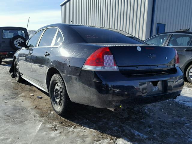 2G1WS57M491302847 - 2009 CHEVROLET IMPALA POL BLACK photo 3