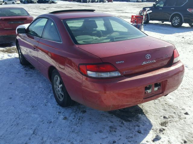 2T1CG22P7XC220136 - 1999 TOYOTA CAMRY SOLA RED photo 3