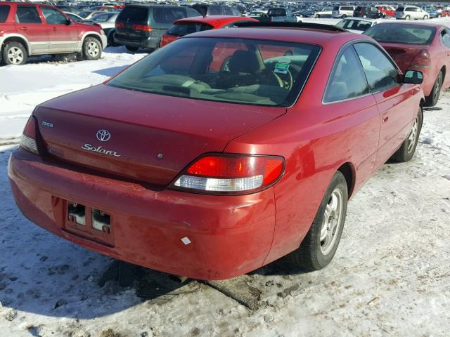 2T1CG22P7XC220136 - 1999 TOYOTA CAMRY SOLA RED photo 4