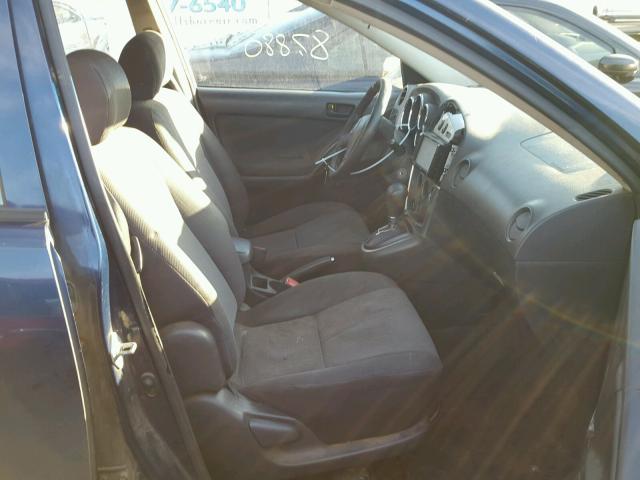 2T1KR32E74C241154 - 2004 TOYOTA MATRIX BLUE photo 5