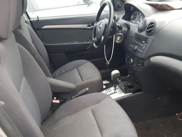 KL1TD56E59B358110 - 2009 CHEVROLET AVEO LS SILVER photo 5