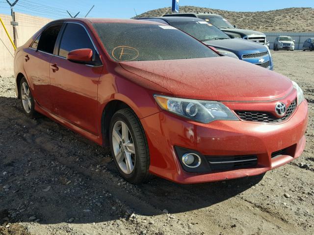 4T1BF1FK4DU654502 - 2013 TOYOTA CAMRY L RED photo 1