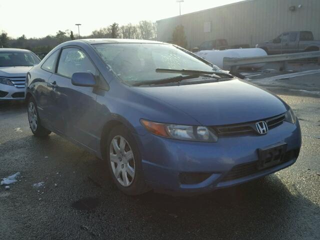 2HGFG12678H502428 - 2008 HONDA CIVIC LX BLUE photo 1