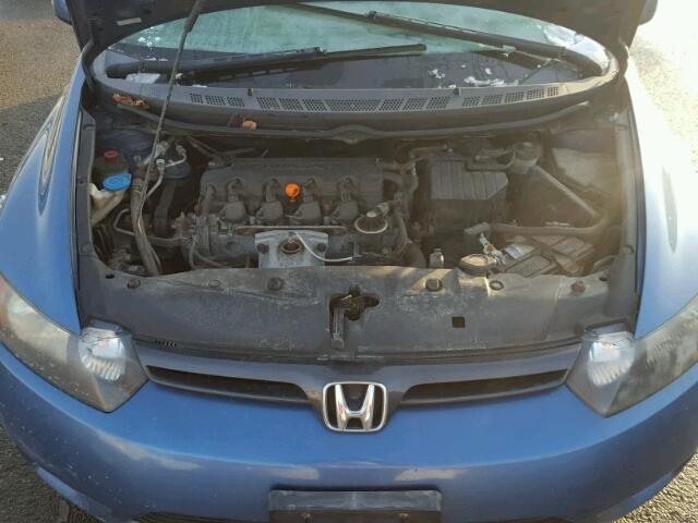 2HGFG12678H502428 - 2008 HONDA CIVIC LX BLUE photo 7