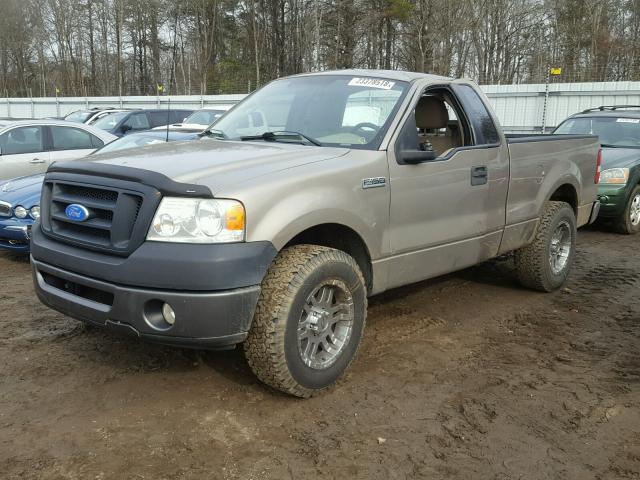 1FTRF12276NB58597 - 2006 FORD F150 GOLD photo 2