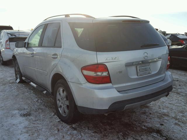 4JGBB86E66A008610 - 2006 MERCEDES-BENZ ML 350 SILVER photo 3