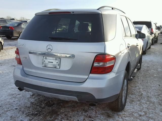 4JGBB86E66A008610 - 2006 MERCEDES-BENZ ML 350 SILVER photo 4