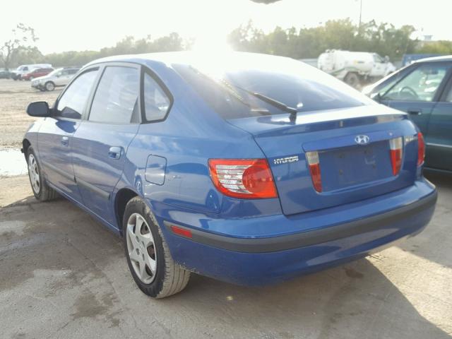 KMHDN56D76U189902 - 2006 HYUNDAI ELANTRA GL BLUE photo 3