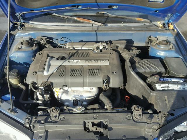 KMHDN56D76U189902 - 2006 HYUNDAI ELANTRA GL BLUE photo 7