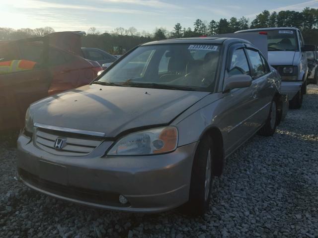 2HGES26792H570174 - 2002 HONDA CIVIC EX BEIGE photo 2