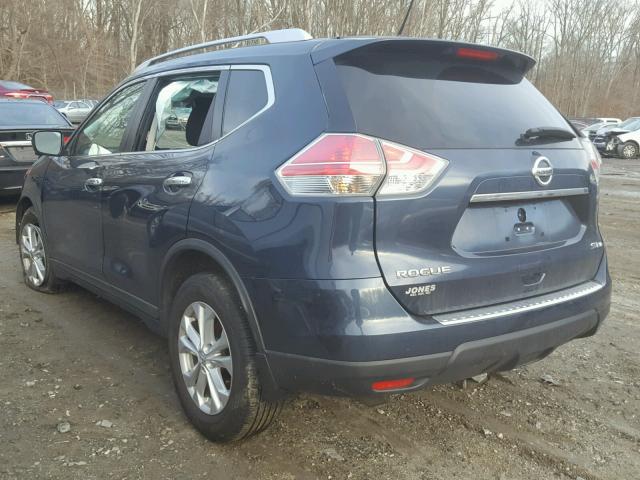 KNMAT2MV2GP722679 - 2016 NISSAN ROGUE S BLUE photo 3