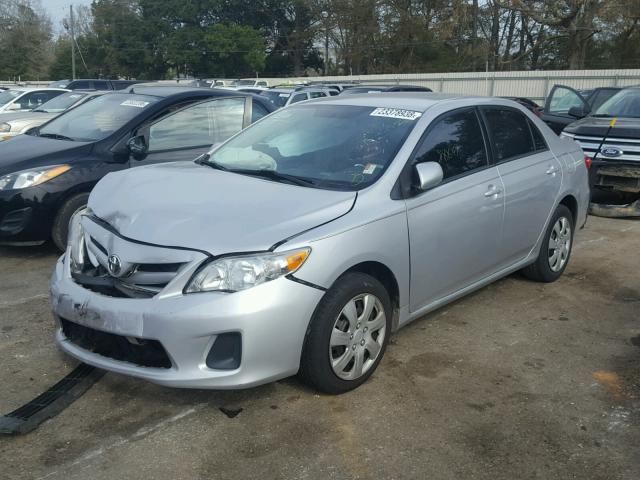 2T1BU4EE2CC865801 - 2012 TOYOTA COROLLA BA GRAY photo 2