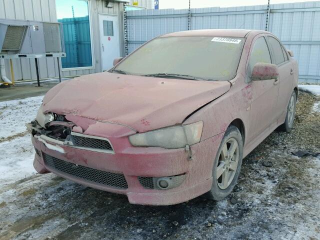 JA3AU26U98U606687 - 2008 MITSUBISHI LANCER ES RED photo 2