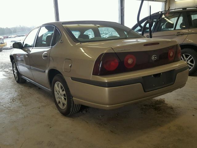 2G1WF52E819315983 - 2001 CHEVROLET IMPALA TAN photo 3