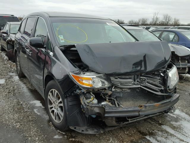 5FNRL5H49DB020418 - 2013 HONDA ODYSSEY EX BLACK photo 1