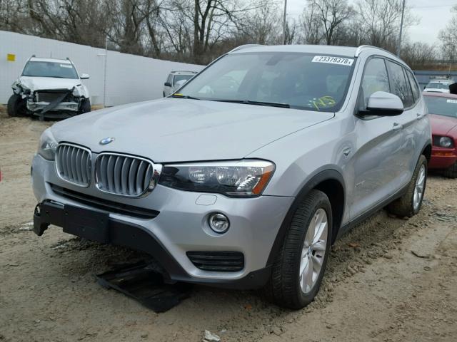 5UXWX9C54G0D65357 - 2016 BMW X3 XDRIVE2 SILVER photo 2