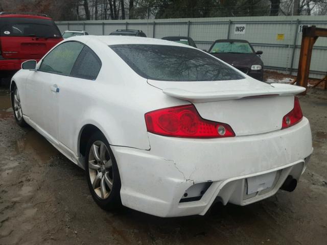 JNKCV54E25M400268 - 2005 INFINITI G35 WHITE photo 3