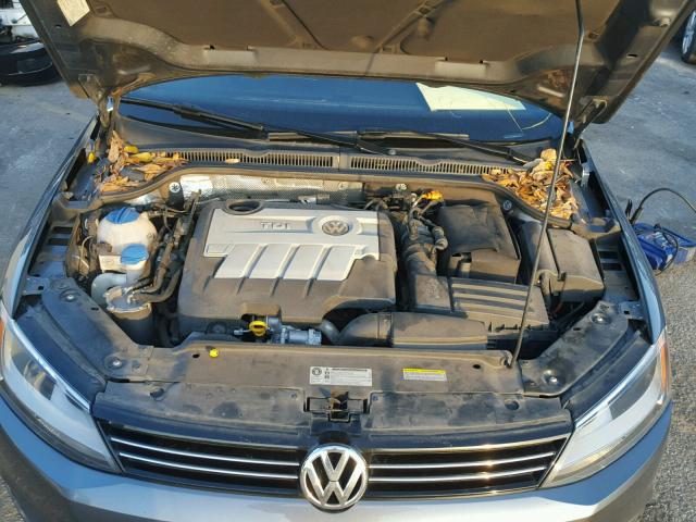 3VWLL7AJ9EM282547 - 2014 VOLKSWAGEN JETTA TDI GRAY photo 7