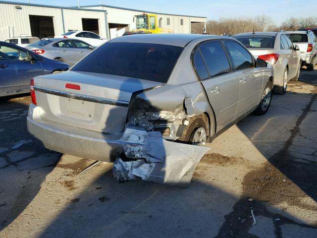 1G1ZS51F16F276526 - 2006 CHEVROLET MALIBU LS SILVER photo 4