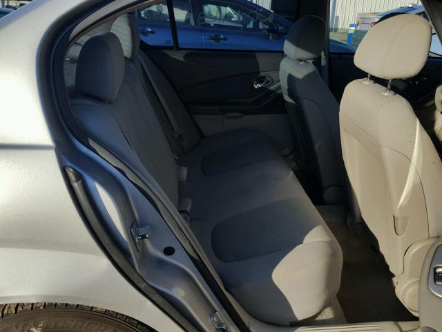 1G1ZS51F16F276526 - 2006 CHEVROLET MALIBU LS ვერცხლისფერი ფოტო 6