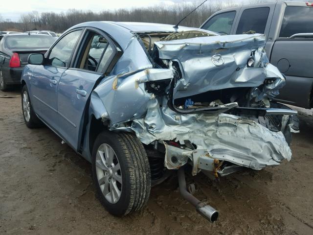 JM1BK32F171700085 - 2007 MAZDA 3 I BLUE photo 3