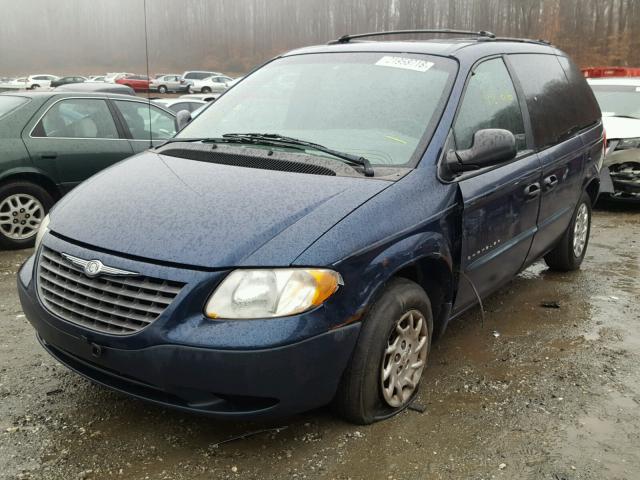 1C4GJ25371B162448 - 2001 CHRYSLER VOYAGER BLUE photo 2