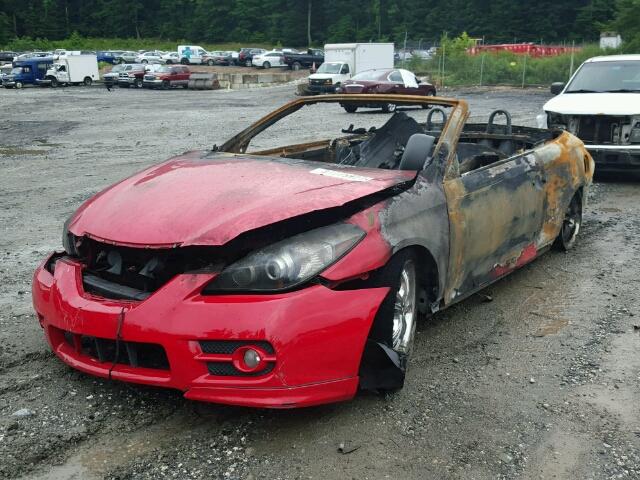 4T1FA38P07U129557 - 2007 TOYOTA CAMRY SOLA RED photo 2