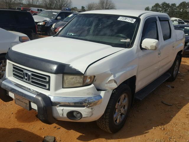 2HJYK165X6H529655 - 2006 HONDA RIDGELINE WHITE photo 2