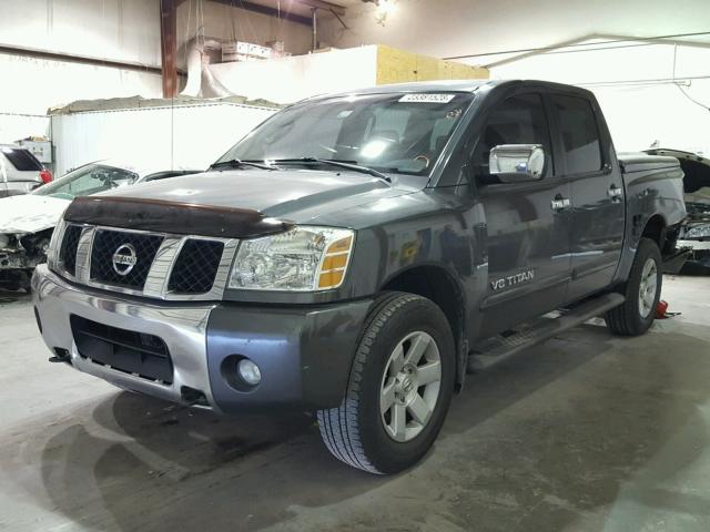 1N6BA07B56N510169 - 2006 NISSAN TITAN XE GRAY photo 2