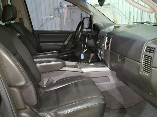 1N6BA07B56N510169 - 2006 NISSAN TITAN XE GRAY photo 5