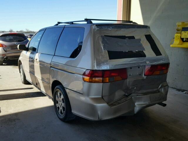 2HKRL18042H562644 - 2002 HONDA ODYSSEY EX TAN photo 3