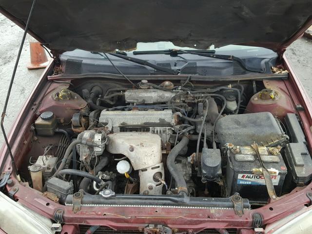 JT2BG22K6W0208349 - 1998 TOYOTA CAMRY CE BURGUNDY photo 7