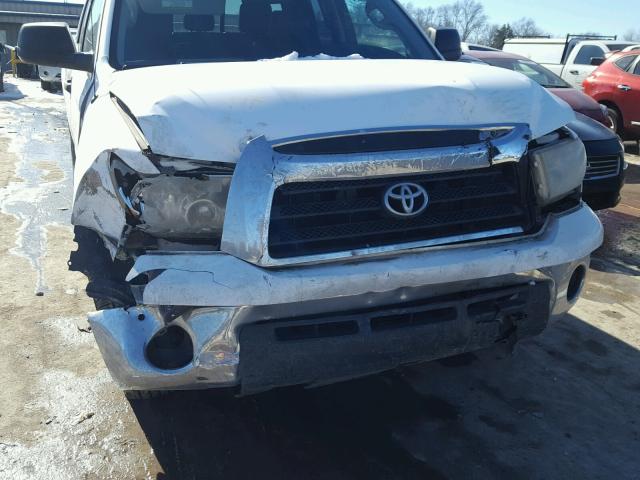 5TFRV54167X006279 - 2007 TOYOTA TUNDRA DOU WHITE photo 9