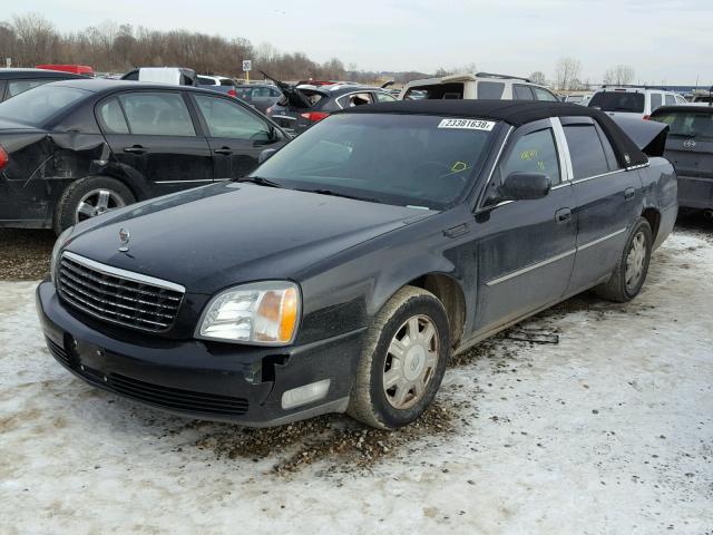 1G6KD54Y62U104064 - 2002 CADILLAC DEVILLE BLACK photo 2