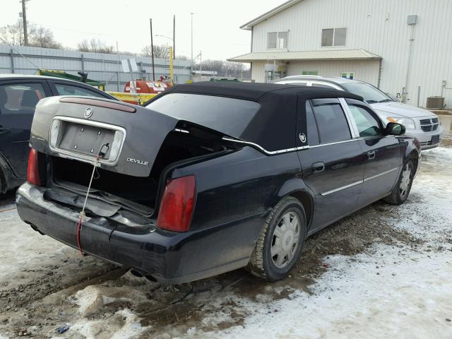 1G6KD54Y62U104064 - 2002 CADILLAC DEVILLE BLACK photo 4