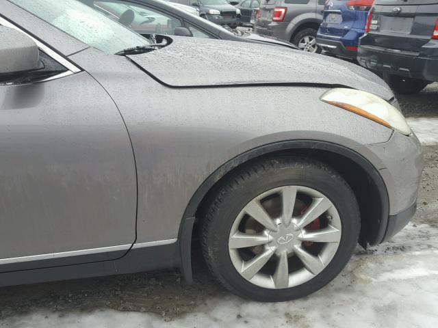 JNKAJ09F28M359118 - 2008 INFINITI EX35 BASE GRAY photo 9