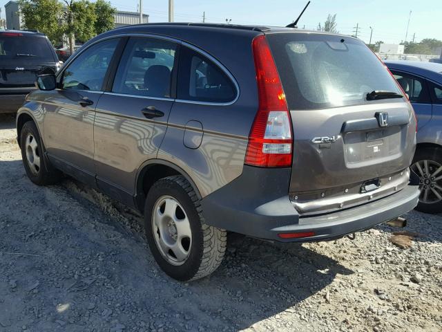 5J6RE3H34AL019105 - 2010 HONDA CR-V LX CHARCOAL photo 3