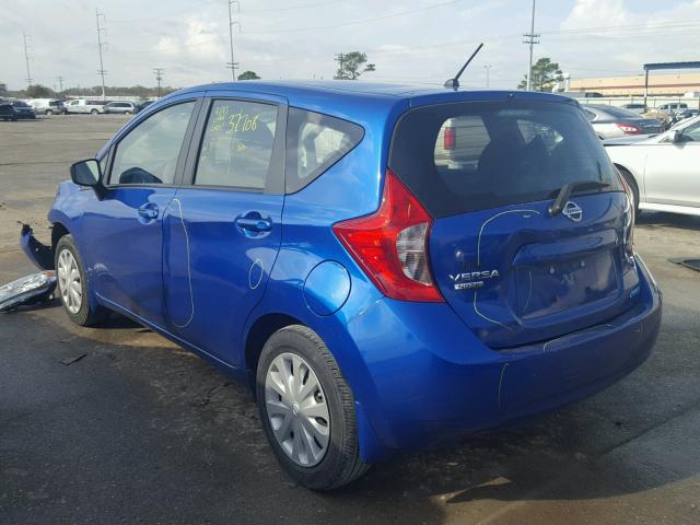 3N1CE2CP1FL373789 - 2015 NISSAN VERSA NOTE BLUE photo 3