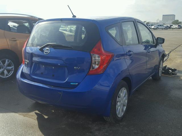 3N1CE2CP1FL373789 - 2015 NISSAN VERSA NOTE BLUE photo 4