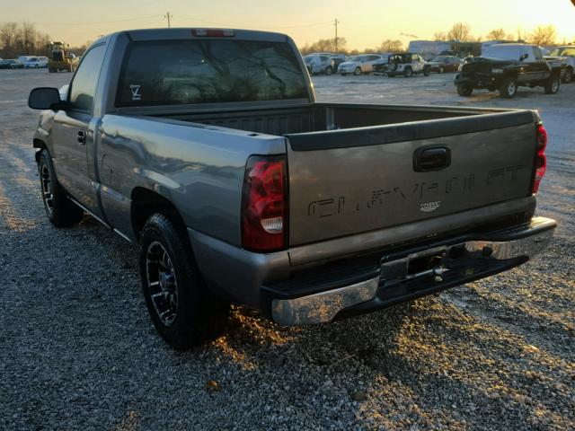 1GCEC14X36Z149629 - 2006 CHEVROLET SILVERADO GRAY photo 3