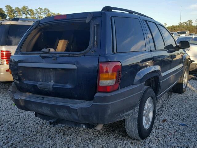 1J4GX48SX4C143088 - 2004 JEEP GRAND CHER BLUE photo 4