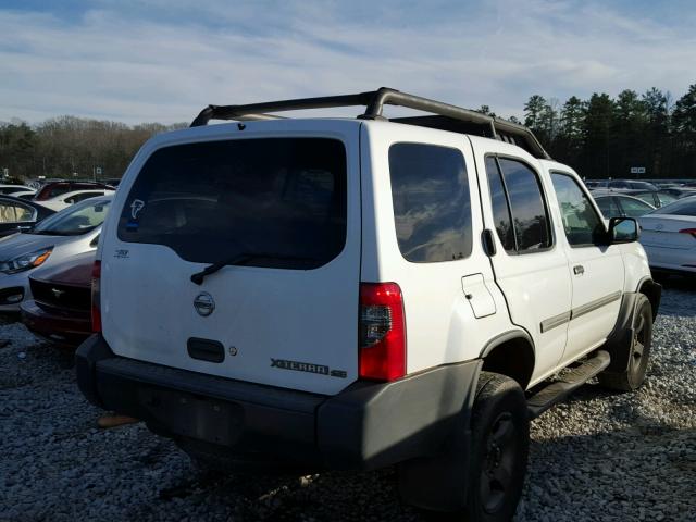 5N1ED28T42C500597 - 2002 NISSAN XTERRA XE WHITE photo 4